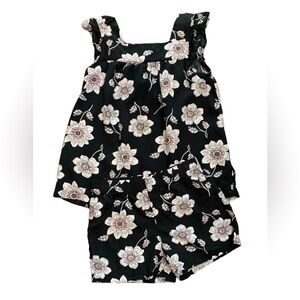Carter’s girls black-and-white Floral two-piece outfit